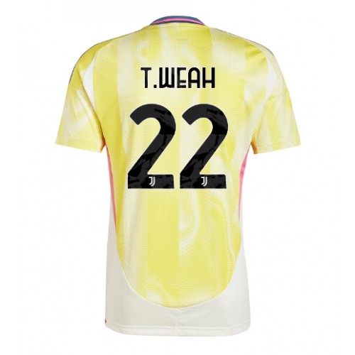 Dres Juventus Timothy Weah #22 Gostujuci 2024-25 Kratak Rukav